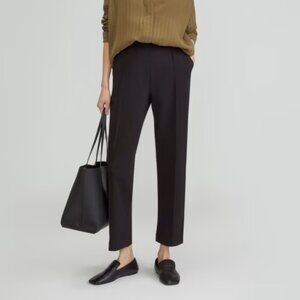 Everlane The Dream Pant Size Small Black Pull On Tapered Ankle